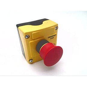 LBX15302 Non-Illuminated, Twist Release, 2 Normally Closed, Emergency Stop, Control Station, Mushroom Head