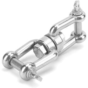 Anchor Swivel Chain, Chain Swivel Shackle Rustproof Stainless Steel 316 Anchor Swivel Jaw and Jaw for Boat for Ships