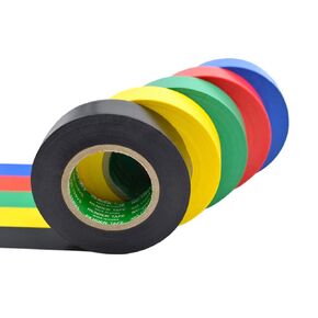 5Pcs PVC Electrical Insulation Tape,7.1in x 65.6 ft,Lead-Free,Cold-Resistant,Ultra-Thin,Multiple Colors (Black,Red,Yellow,Green,Blue)