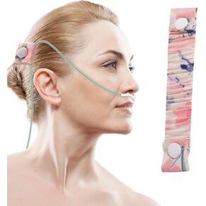 Nasal Cannula Strap Ear Savers, Ear Protectors for Oxygen Tubing, Cannula Headband Strap, Secure Fit to Prevent Ear Soreness