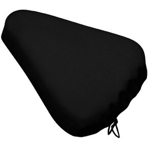 Custom Bike Seat Cover with Photo Logo Name, Personalized Bike Seat Sun & Dust Protector, Washable Bike Seat Cushion Cover for City/Mountain, Style-Black1