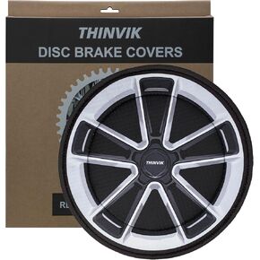 Thinvik Durable Bike Disc Brake Cover for Universal Bikes, Washable Neoprene Protective Covers for Bicycle Disc Brakes 2 Sets