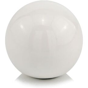 HomeRoots 4" X 4" X 4" White Aluminum Sphere