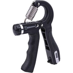 [Upgraded Version] Hand Grip Strengthener with Counter, Adjustable Resistance 10Lbs-132Lbs, Non-Slip Gripper for Wrist Strength, Forearm Exercise, Muscle Building and Injury Recoveries