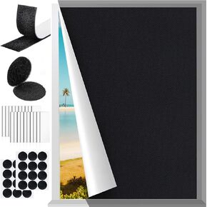 Portable Blackout Curtains for Bedroom Window (2024 Upgraded 420D Fabric), Blackout Blinds Shades No Drill Travel Blackout Window for Nursery Room RV Car, 79 x 57 inch