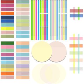 1200Pcs Clear Sticky Tabs, Writable Transparent Book Tab for Annotating Books, Reusable Page Markers Index Tab for Marking, Aesthetic Sticky Notes for Office School Supplies