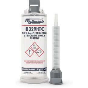 MG Chemicals 8329HTC-50ML Thermally Conductive Structural Epoxy Adhesive, 2-Part, 77g Dual Cartridge
