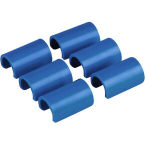 Terricraft's Original Bimini Boat Clip - Clips for Boat Rails or T-Tops - Holds Towels or Clothes for Drying, Privacy and Convenience - Bimini Top Accessories for Boters - Round 7/8" (Blue)