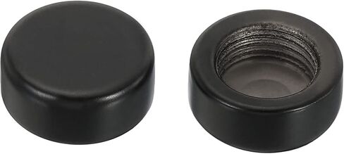 PATIKIL M10x1.0 15x6mm مصباح غطاء نهائي مقبض، 10 حزمة شقة غطاء برغي الجوز الترباس غطاء أنثى الموضوع تركيبات إضاءة الديكور الأسود in Saudi Arabia