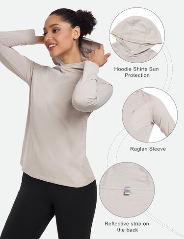 Little Donkey Andy Women's Quick Dry Sun Protection UPF Hoodie Shirt Long Sleeve Breathable for Fishing Hiking Outdoor in Saudi Arabia