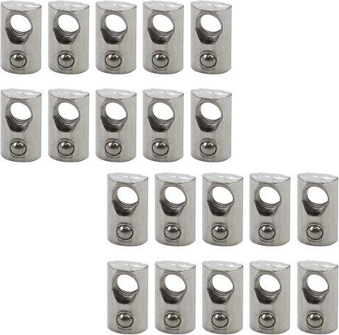 Xiaoyztan 20 قطعة M5 ثقب الخيط T صواميل للمعيار الأوروبي T-Slot الألومنيوم النتوء الشخصي الكربون الصلب (2020 سلسلة M5) in Kuwait