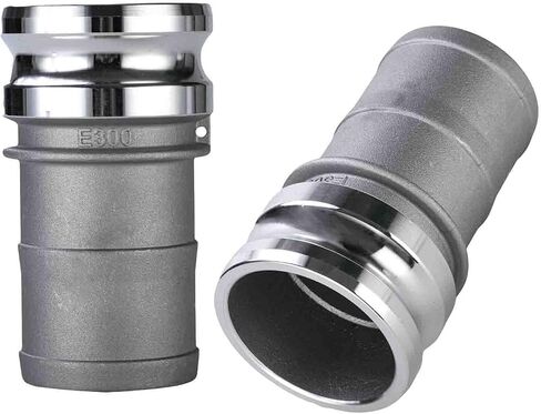 2 قطعة وصلات Camlock E 3 بوصة الألومنيوم كام قفل تركيب E كام الأخدود خرطوم تركيبات (3Inch-2pcs-E300) in Saudi Arabia