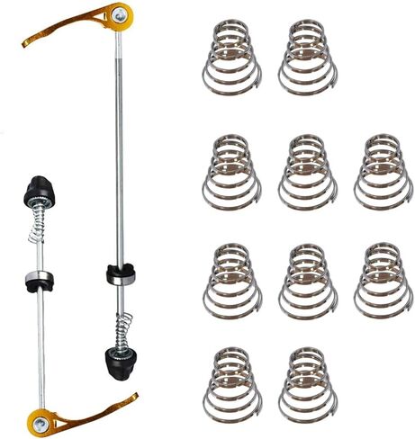 Bicycle Quick Release Skewers Axle Front Rear Skewers Rod Steel Wheel +10 pcs Spring Replacements for Road Bike Mountain Bike in Saudi Arabia