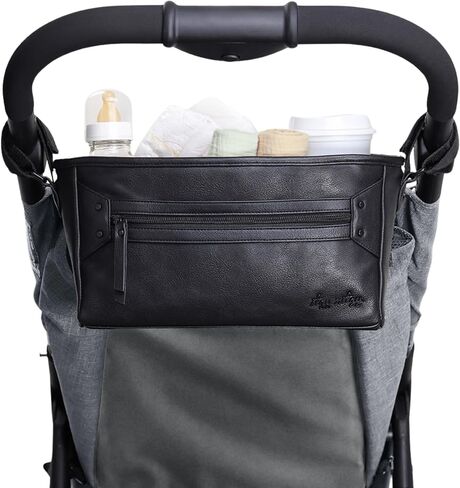 Itzy Ritzy Adjustable Stroller Caddy/Organizer - Stroller Organizer Bag Featuring Front Zippered Pocket, 2 Built-in Interior Pockets & Adjustable Straps to Fit Nearly Any Stroller (Chai) in Saudi Arabia