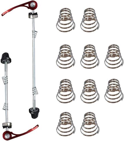 Bicycle Quick Release Skewers Axle Front Rear Skewers Rod Steel Wheel +10 pcs Spring Replacements for Road Bike Mountain Bike in Saudi Arabia