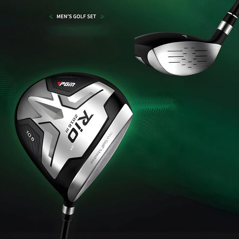 PGM Beginner Golf Clubs Sets Rio for Men 5 Piece Includes Golf Driver, 7 Irons, #52 Sand Wedge, Putter and Lightweight Carry Sunday Club Golf Stand Bag Right Handed in Kuwait