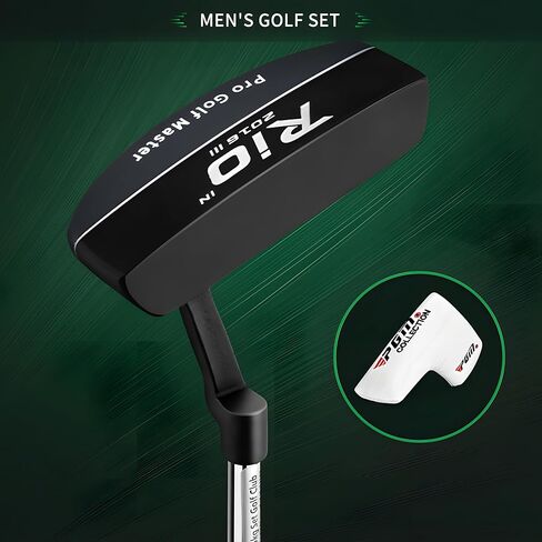 PGM Beginner Golf Clubs Sets Rio for Men 5 Piece Includes Golf Driver, 7 Irons, #52 Sand Wedge, Putter and Lightweight Carry Sunday Club Golf Stand Bag Right Handed in Kuwait
