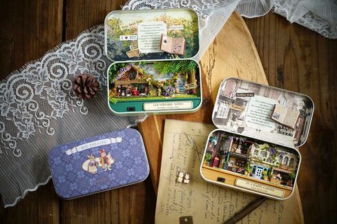 Flever Dollhouse Miniature DIY House Kit Creative Room with Furniture and Cover for Romantic Valentine's Gift(Roam Around in Winter) in Kuwait
