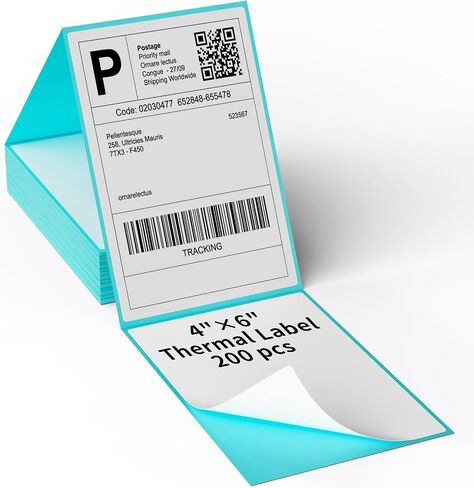 MFLABEL Thermal Direct Shipping Label 4x6 Thermal Labels 500 Labels per Stack,1 Stack - Commercial Grade in Saudi Arabia