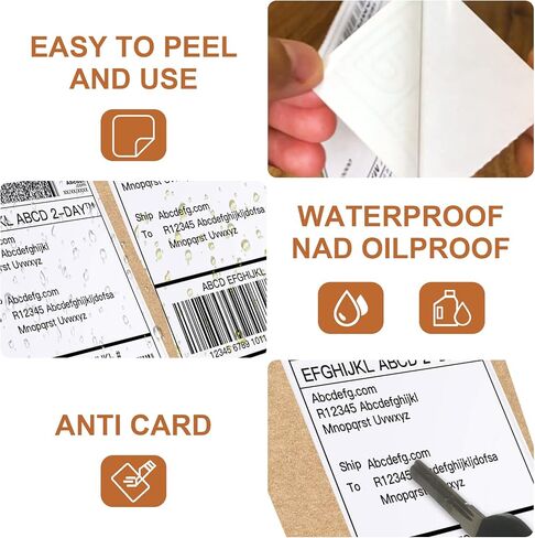 MFLABEL Thermal Direct Shipping Label 4x6 Thermal Labels 500 Labels per Stack,1 Stack - Commercial Grade in Kuwait