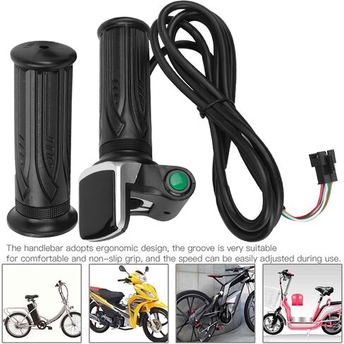 Ebike Throttle with Screen, Electric Bike Speed Throttle Grips Electric Scooter Accelerator Handle Grips with LCD Battery Display,Electric Scooter Controller in Saudi Arabia