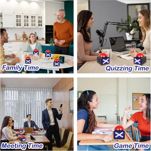 Buzzers for Trivia Games with Lights and Sound 2PCS Game Show Buzzers for Teacher Party Game Must Haves (2 PCS) in Saudi Arabia