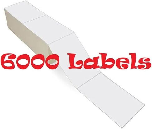 UPS Thermal Labels, 4"" x 6"", 6000 Fanfold Labels (02774006), White in Saudi Arabia