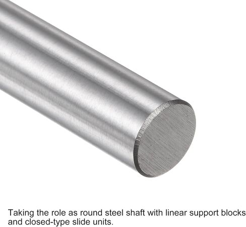 uxcell 2PCS Linear Motion Rod Shaft Guide 12mm x 100mm (0.472 x 3.93 inches) for 3D Printer and CNC Machine, Metric H8 Tolerance, Rigidity 53-62 HRC,Ra0.35m in Saudi Arabia