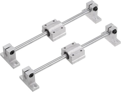 uxcell 2PCS Linear Motion Rod Shaft Guide 12mm x 100mm (0.472 x 3.93 inches) for 3D Printer and CNC Machine, Metric H8 Tolerance, Rigidity 53-62 HRC,Ra0.35m in Saudi Arabia