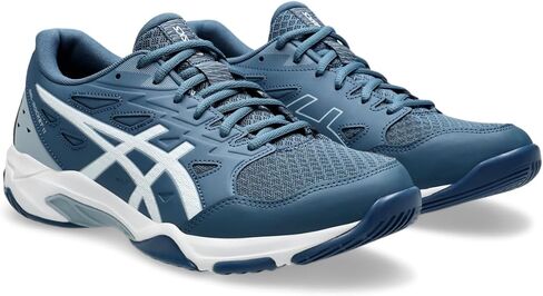 حذاء كرة الطائرة الرجالي GEL-ROCKET 11 من ASICS، مقاس 10.5، CELADON/SAFETY YELLOW in Saudi Arabia