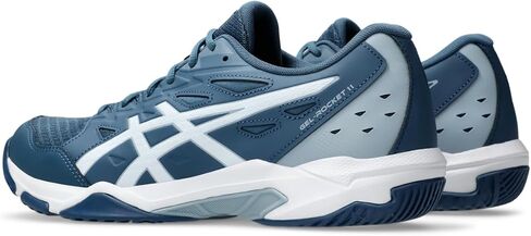 حذاء كرة الطائرة الرجالي GEL-ROCKET 11 من ASICS، مقاس 10.5، CELADON/SAFETY YELLOW in Saudi Arabia
