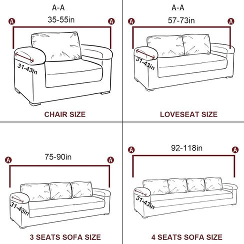 vctops 1-Piece Velvet Plush Stretch Sofa Slipcover with Elastic Bottom Soft Fuzzy Fluffy Couch Covers for 3 Cushion Couch Furniture Protector for Kids, Pet (Rose,Sofa) in Saudi Arabia