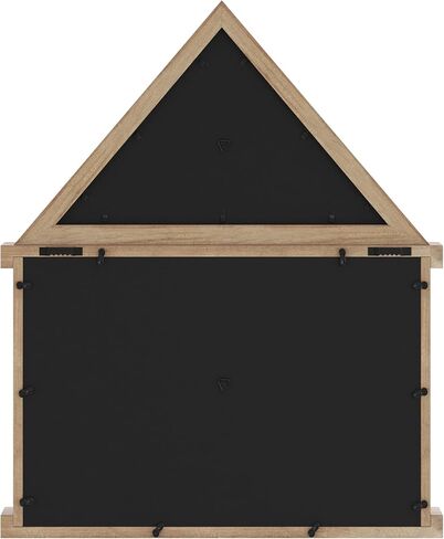 Flash Furniture Quincy Flag and Certificate Display Case, Solid Pine Wood Flag Shadow Box Fits 3x5 Folded Flag, Weathered Wood Finish in Saudi Arabia