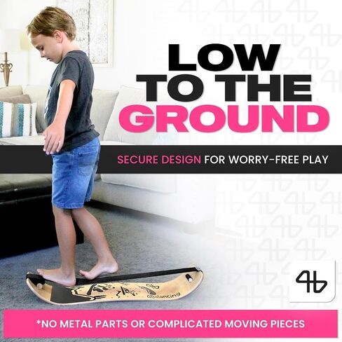 Balance Board for Kids - Slackline Wooden Wobble Board - Slackboard Balance Trainer for Coordination - Training for Skateboard, Football, Soccer, Baseball, Basketball - Snowboarding Panda in Saudi Arabia