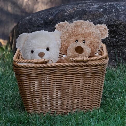 CXWXC Kids Bike Basket - Front Bicycle Bike Basket for Girls - Handmade Woven Wicker Bike Baskets with Handle, Adjustable Leather Straps in Saudi Arabia