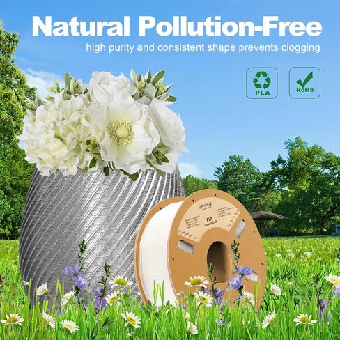 ERYONE Filament PLA 1.75 مم، خيط PLA خاص للطباعة ثلاثية الأبعاد 1.75 مم +/-0.03 مم للطابعات ثلاثية الأبعاد والأقلام ثلاثية الأبعاد، 1 كجم (2.2 رطل)/البكرة، يتوهج باللون الأخضر في الظلام in Kuwait