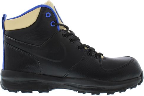 Nike Manoa Leather GS Boys Shoes Size 7, Color: Black/Black Sesame/Game Royal-Black/Deep Black in Saudi Arabia