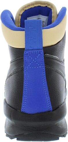 Nike Manoa Leather GS Boys Shoes Size 7, Color: Black/Black Sesame/Game Royal-Black/Deep Black in Saudi Arabia