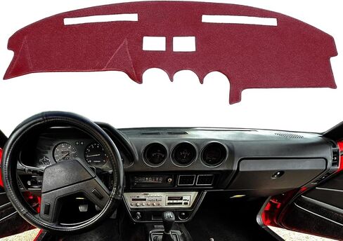 Dash Cover Mat Custom Fit for Datsun 280ZX 1979-1983 / Nissan 280ZX 1982 1983, Dashboard Cover Pad Carpet Protector (Black) F163 in Kuwait