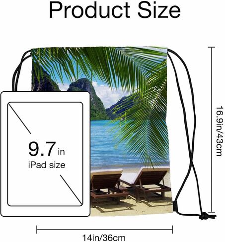 Drawstring Backpack Pink Flamingos Lightweight Gym Backpack Wildlife Tropical Bird Safari Romantic for Women Men 14x16.9 Inch in Saudi Arabia