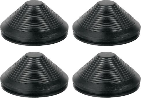 uxcell Tower Shaped Grommet, 4 Pcs 4-1/2"(115mm) Inner Diameter, Rubber Grommets Firewall Plug Grommets Hole Plug for Wire Cable Plug Plumbing, Black in Saudi Arabia