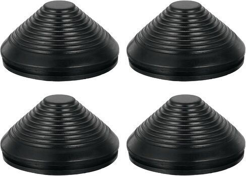uxcell Tower Shaped Grommet, 4 Pcs 4-1/2"(115mm) Inner Diameter, Rubber Grommets Firewall Plug Grommets Hole Plug for Wire Cable Plug Plumbing, Black in Saudi Arabia