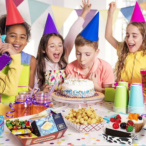 Paper Food Boats, Disposable Nacho Trays for Serving Food, Paper Food Trays for Concession Food Condiments and Snacks, Party Decorations (Baseball, 100 Pack, 3lb) in Saudi Arabia