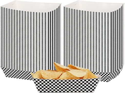 Paper Food Boats, Disposable Nacho Trays for Serving Food, Paper Food Trays for Concession Food Condiments and Snacks, Party Decorations (Baseball, 100 Pack, 3lb) in Saudi Arabia