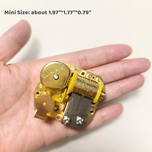 Somewhere Over The Rainbow 18 Note Musical Movement for DIY Music Boxes, Musical Clockwork Device Replacement for Old Music Box(Gold) in Kuwait