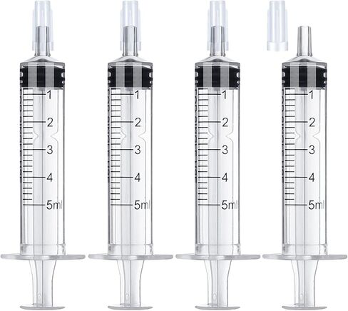 1ml Syringe with Cap,1ml Syringe Without Needle for Liquids,30 Pack Sterile Packaged in Saudi Arabia
