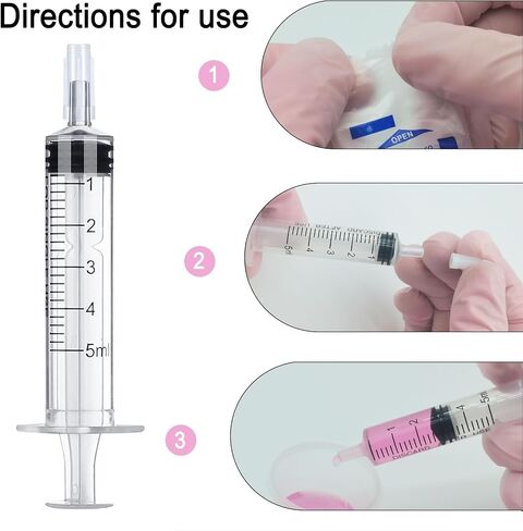 1ml Syringe with Cap,1ml Syringe Without Needle for Liquids,30 Pack Sterile Packaged in Saudi Arabia
