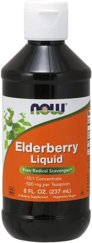 NOW Foods Elderberry Liquid, 8 Oz (Pack of 2) in Saudi Arabia