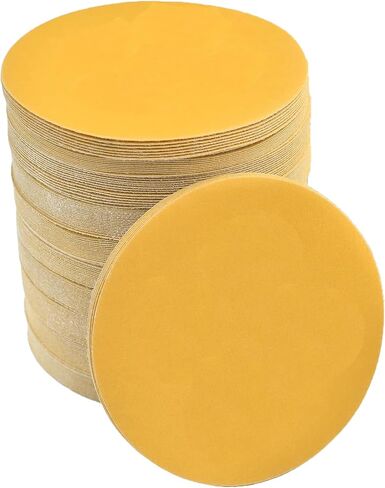 6 Inch No-Hole Hook and Loop Sanding Discs 220 Grit Random Orbital Sandpaper for Automotive and Woodworking 100Pack in Saudi Arabia