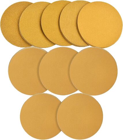 6 Inch No-Hole Hook and Loop Sanding Discs 220 Grit Random Orbital Sandpaper for Automotive and Woodworking 100Pack in Saudi Arabia